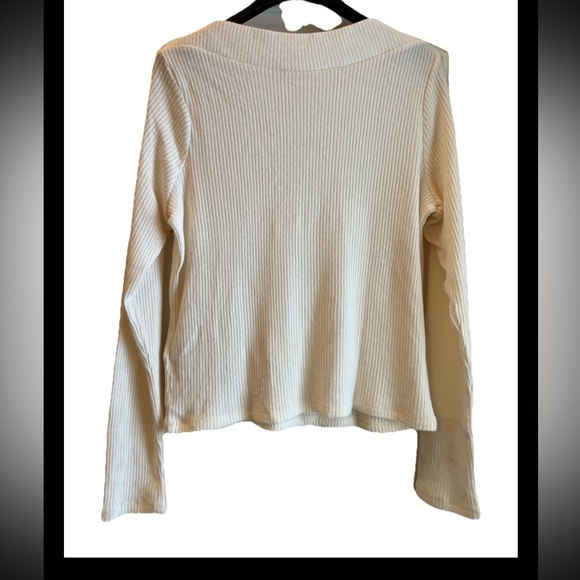 Madewell Ribbed Long Sleeve Boatneck Shirt XS NT 908 - Picture 4 of 8